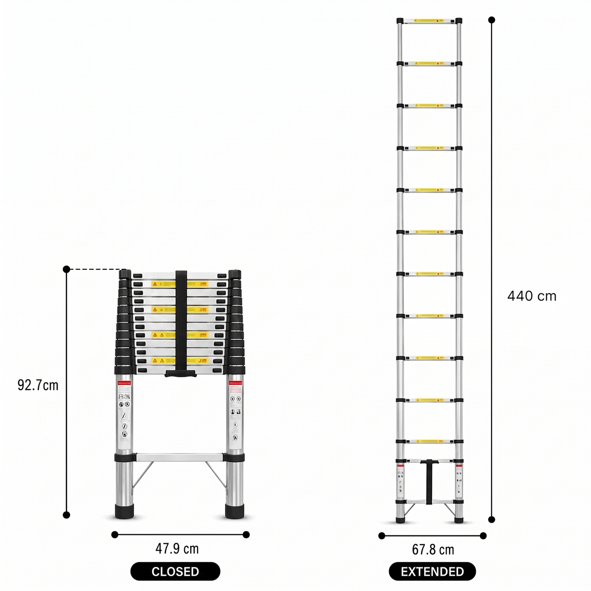 4.4m Pro Telescopic Ladder | Expert Ladders