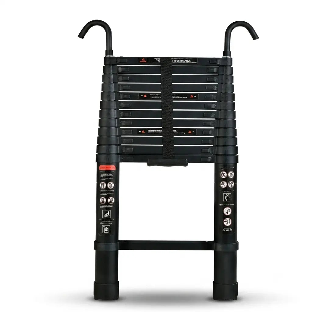 3.8m Pro Telescopic Ladder, Black | Expert Ladders