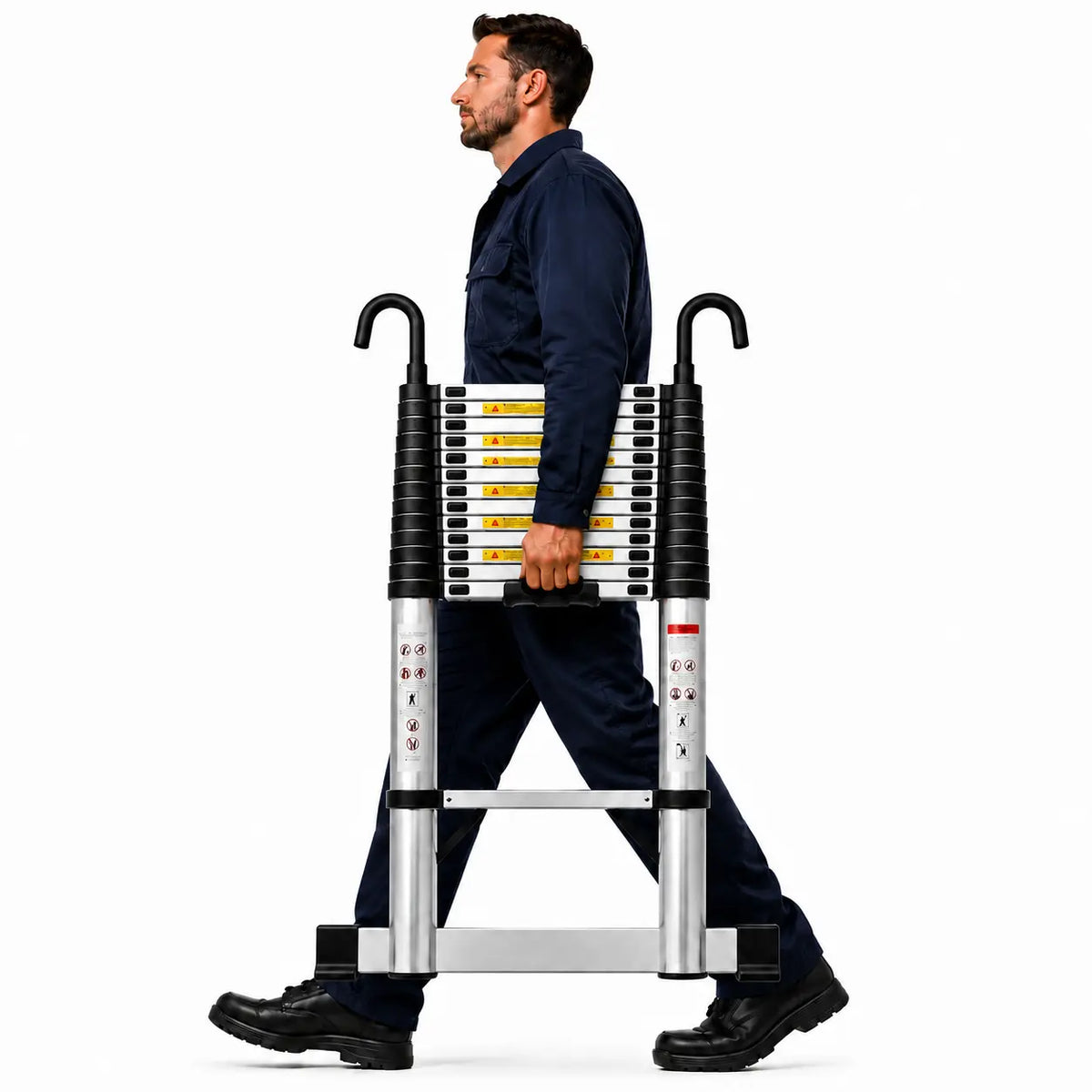 6.2m Pro Telescopic Ladder with Roof Hooks | Expert Ladders