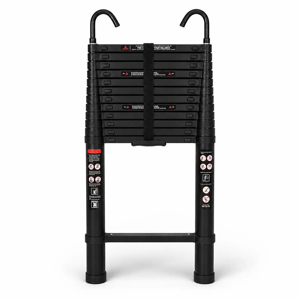 5m Pro Telescopic Ladder, Black | Expert Ladders
