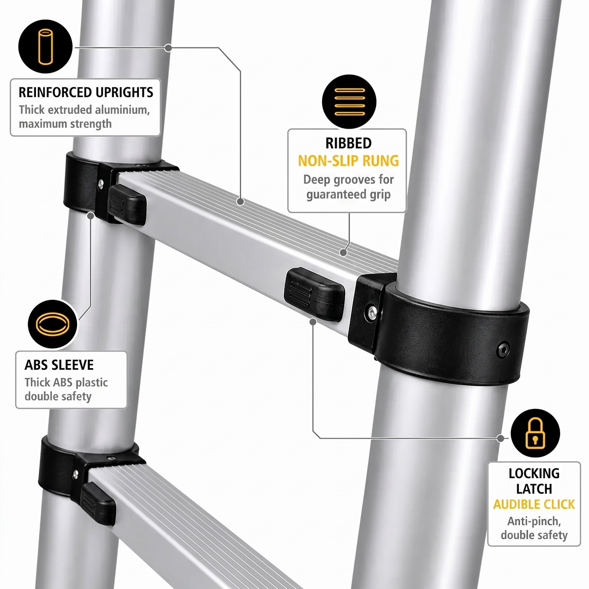3.2m Pro Telescopic Ladder | Expert Ladders